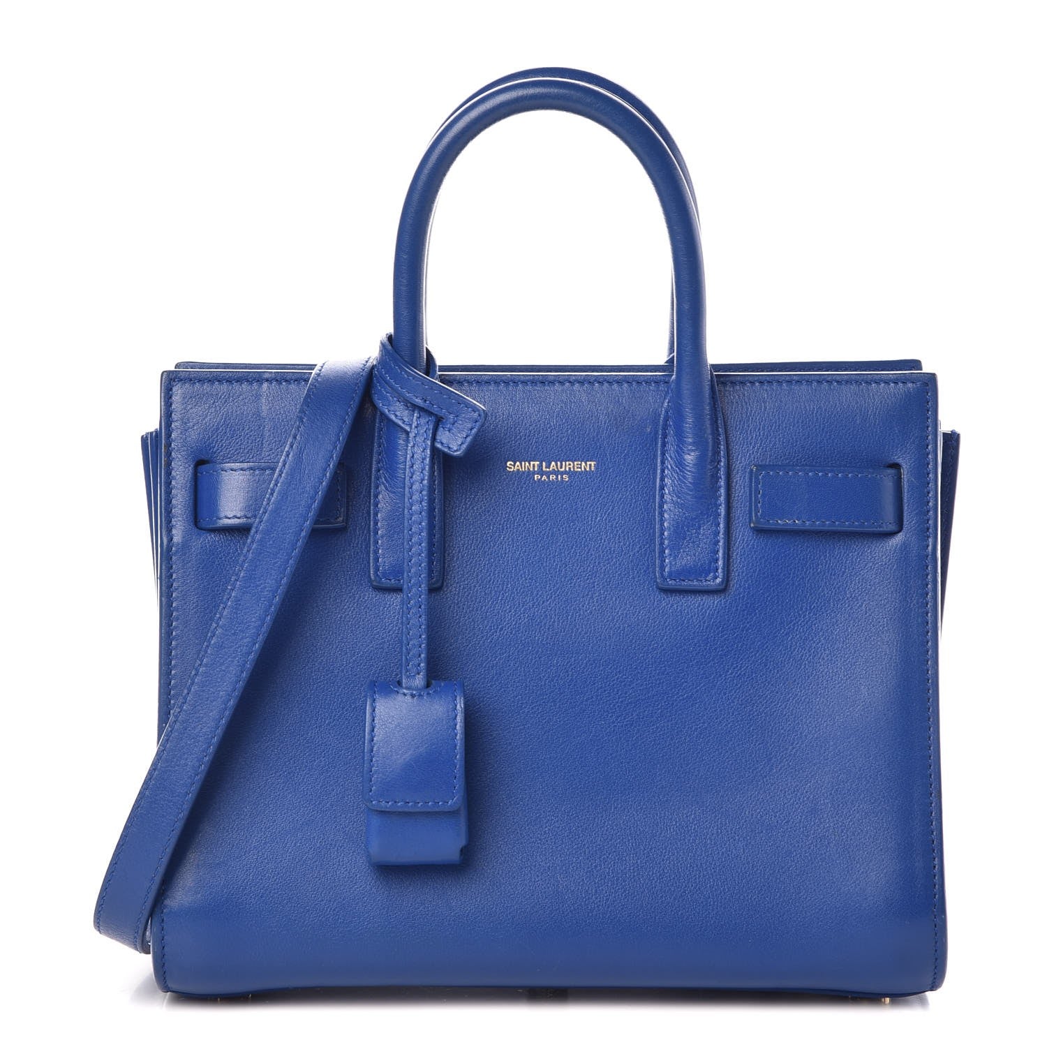 Saint Laurent Calfskin Nano Sac De Jour Royal Blue 1 of 6