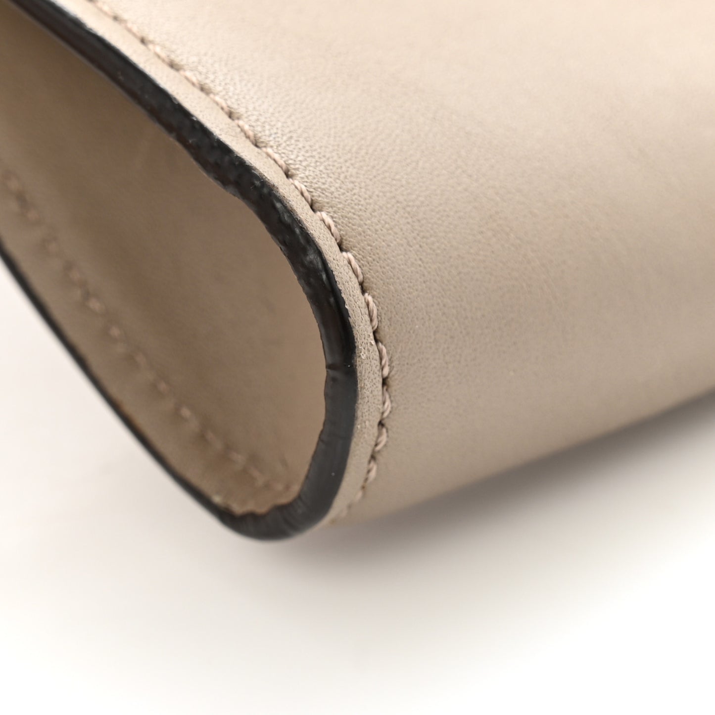 Suede Calfskin Faye Clutch Motty Grey