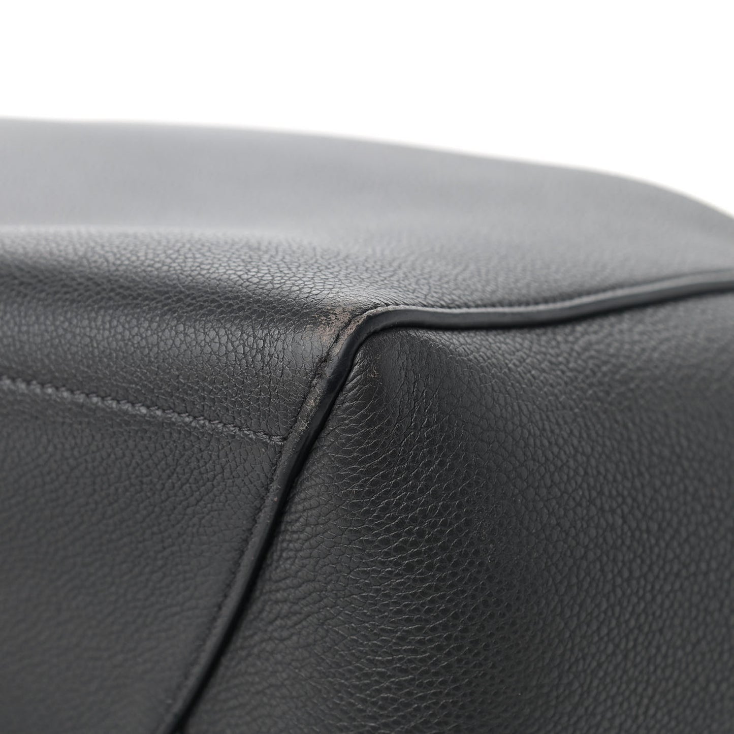 Soft Grained Calfskin Sangle Bucket Bag Anthracite