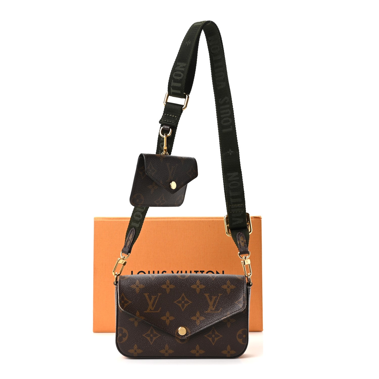 Louis Vuitton Monogram Felicie Strap & Go Kaki 9 of 9