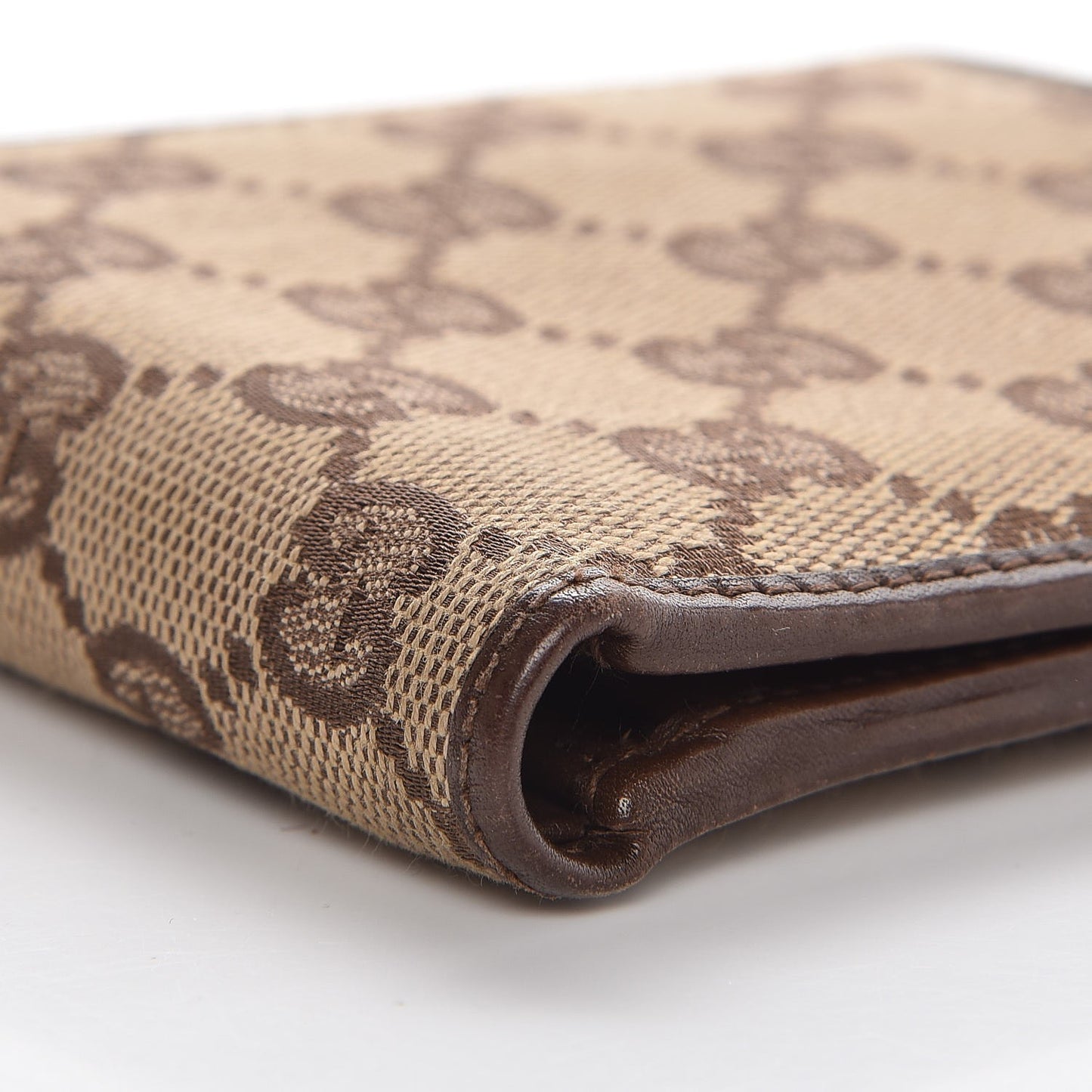 GG Monogram Bi-Fold Wallet Dark Brown