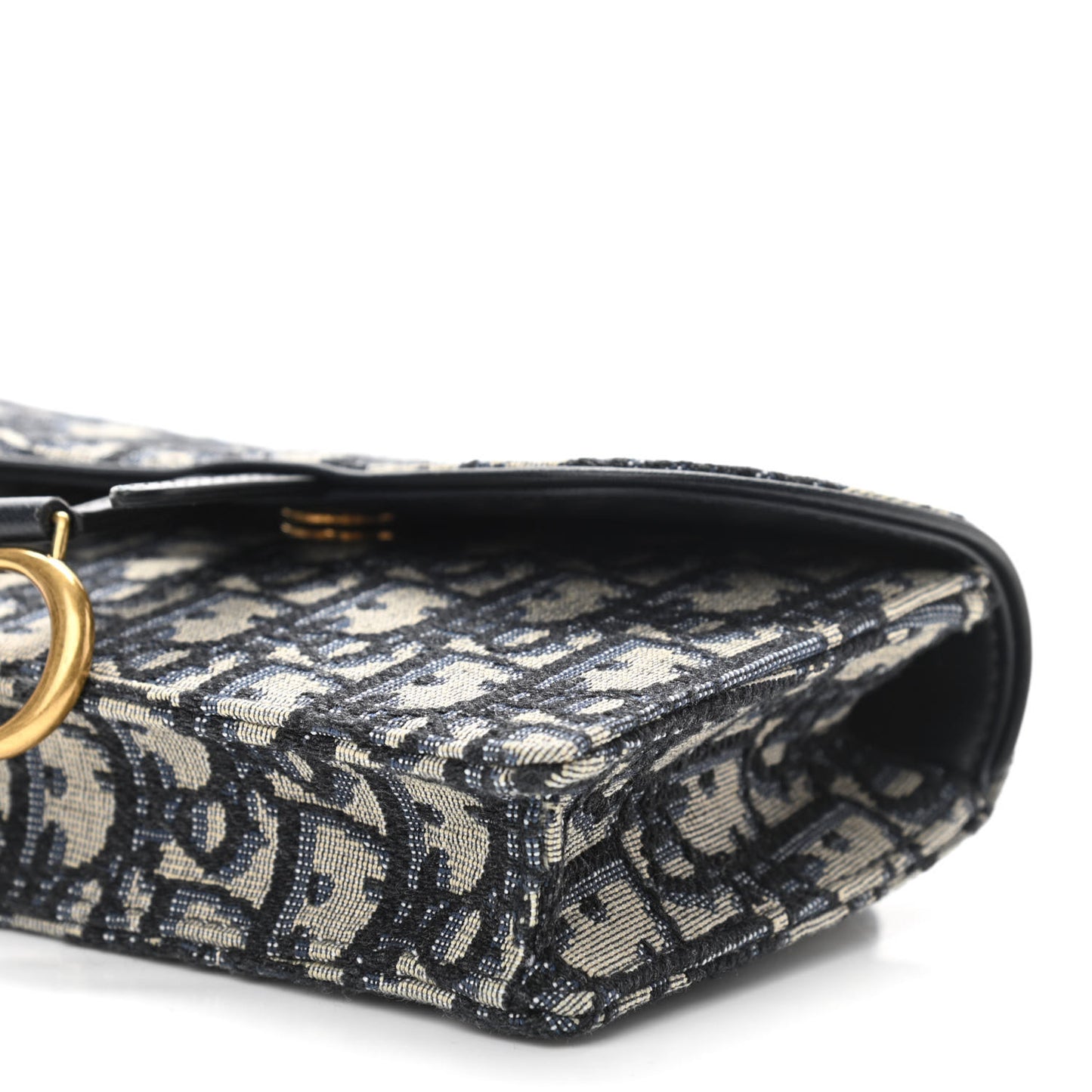 Oblique Saddle Belt Bag Blue