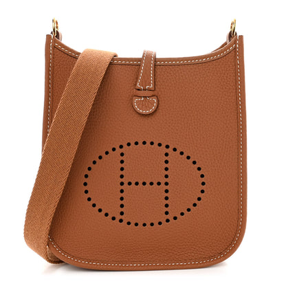 Hermes Taurillon Clemence Evelyne TPM Gold 1 of 11