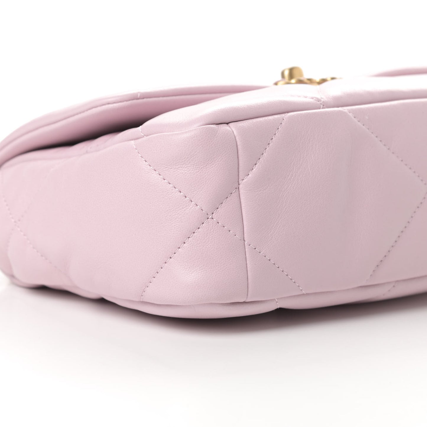 Lambskin Quilted Medium Chanel 19 Flap Light Pink