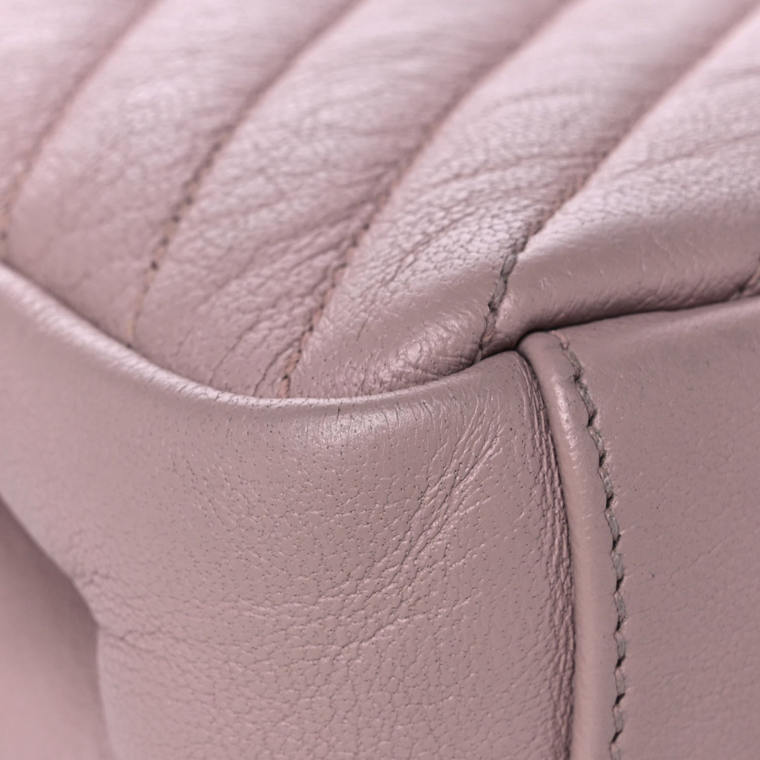 Saint Laurent Sheepskin Matelasse Chevron Monogram Medium College Bag Rose Poudre 7 of 19