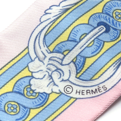 Hermes Silk Bride De Cour Twilly Rose Pale Ciel 3 of 4