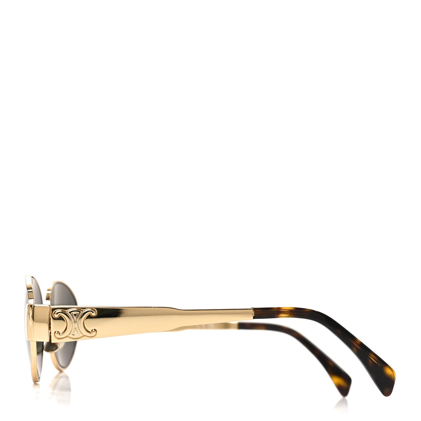 Metal Triomphe 01 Sunglasses CL40235U Gold Green