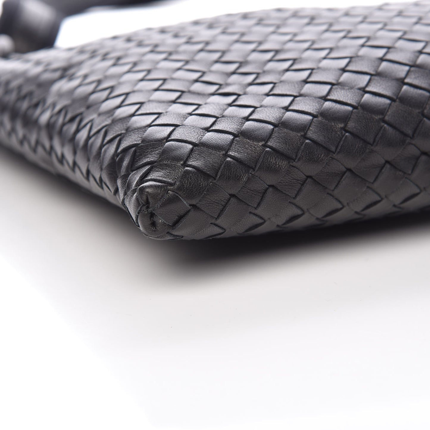 Nappa Intrecciato VN Crossbody Messenger Bag Black