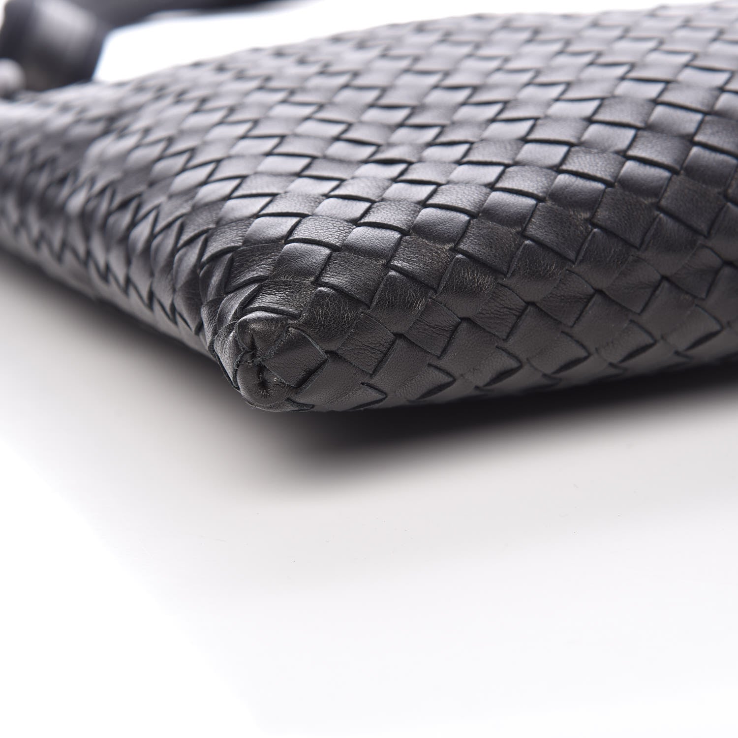 Bottega Veneta Nappa Intrecciato VN Crossbody Messenger Bag Black 9 of 11