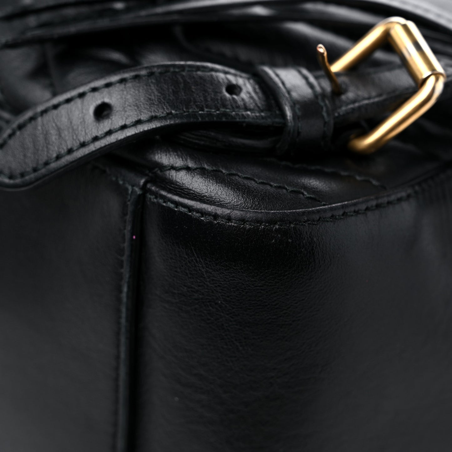 Calfskin Matelasse GG Marmont Dome Backpack Black