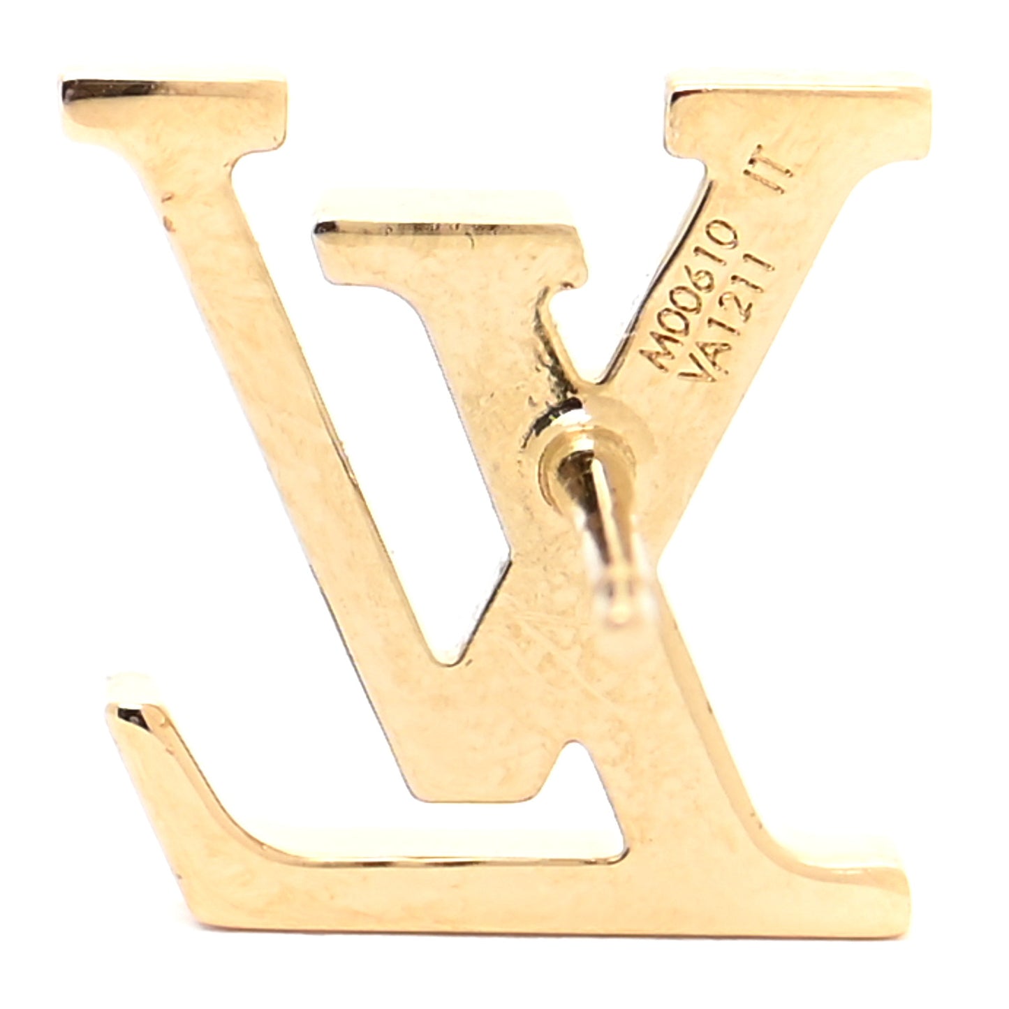 Metal LV Iconic Earrings Gold