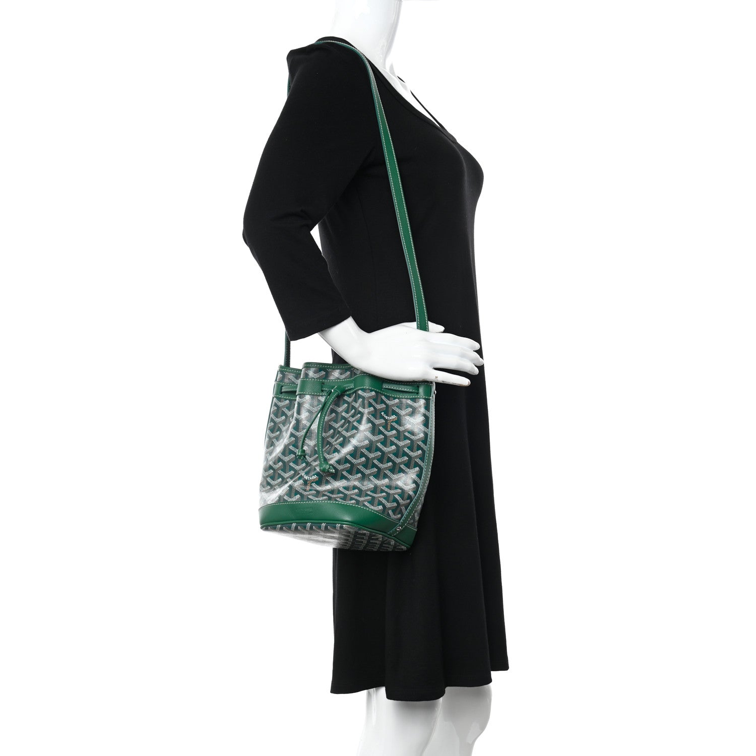 Goyard Goyardine Petit Flot Bucket Bag PM Green 2 of 9