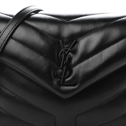 Saint Laurent Calfskin Y Quilted Monogram Toy Loulou Crossbody Bag Black 10 of 11