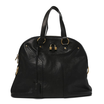 Saint Laurent Calfskin Oversized Muse Black 2 of 19