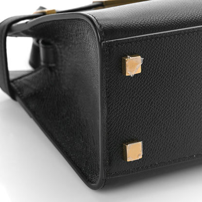 Saint Laurent Grained Calfskin Manhattan Nano Shopper Tote Black 7 of 8