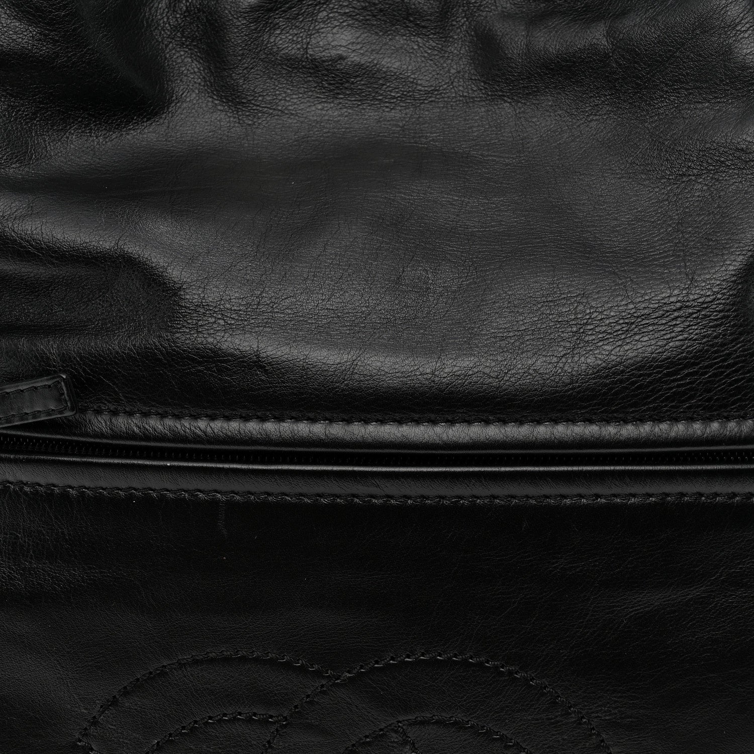 Chanel Glazed Calfskin Medium Rodeo Drive Tote Black 8 of 10