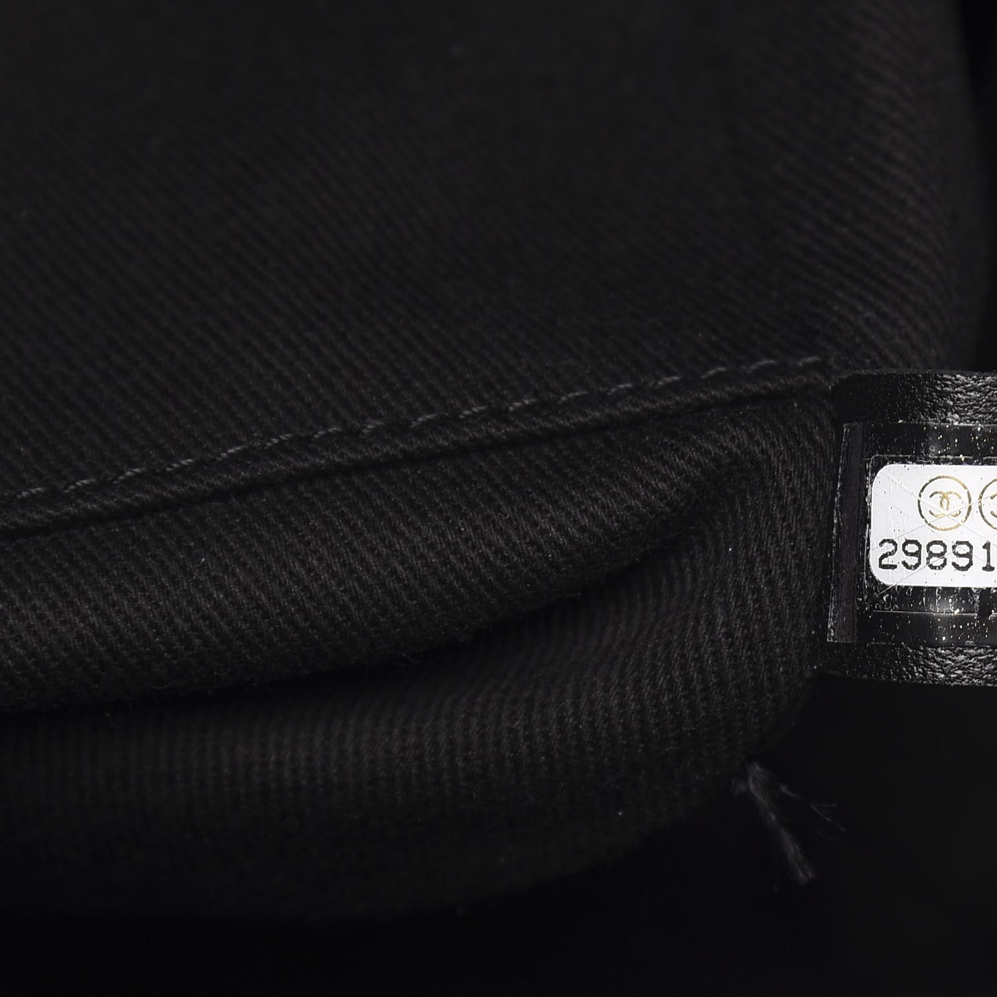 Canvas Pearl Medium Deauville Tote Black