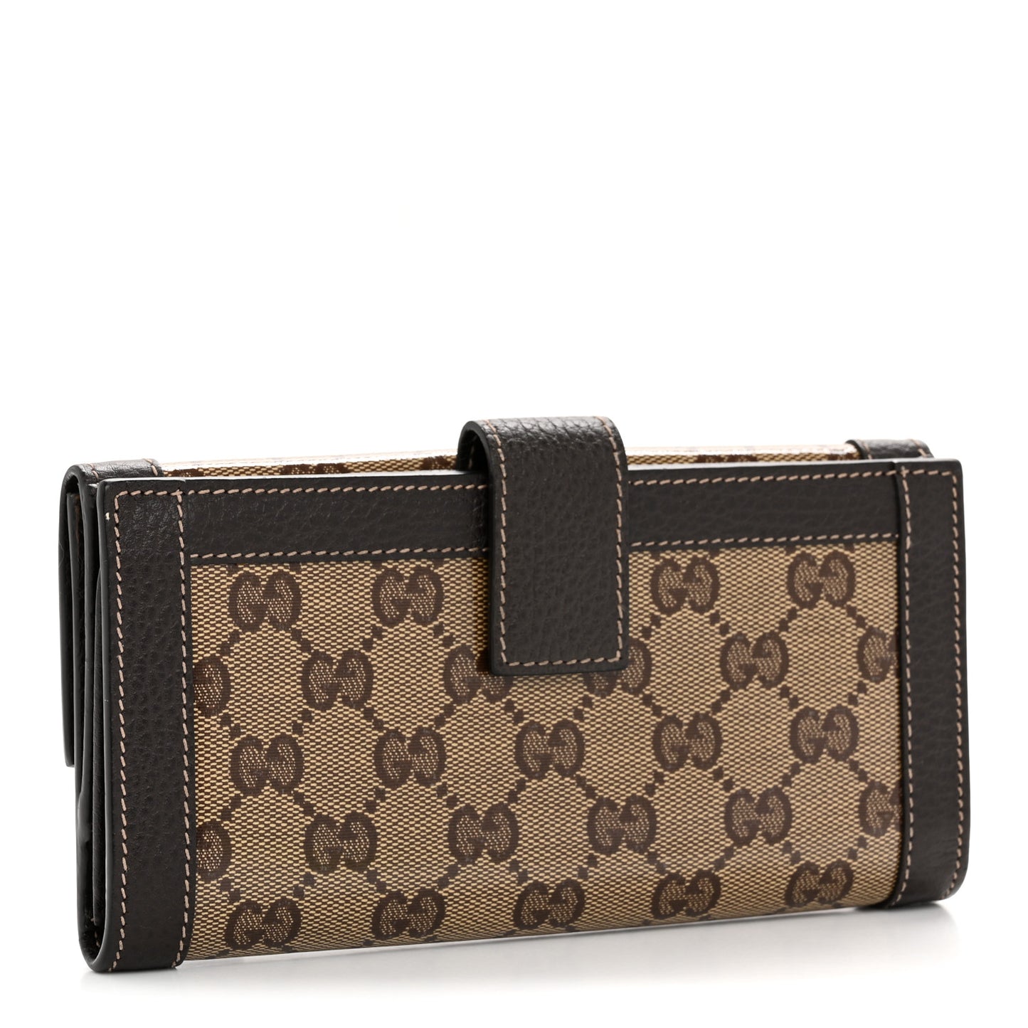 Crystal Monogram Continental Charmy Wallet Brown