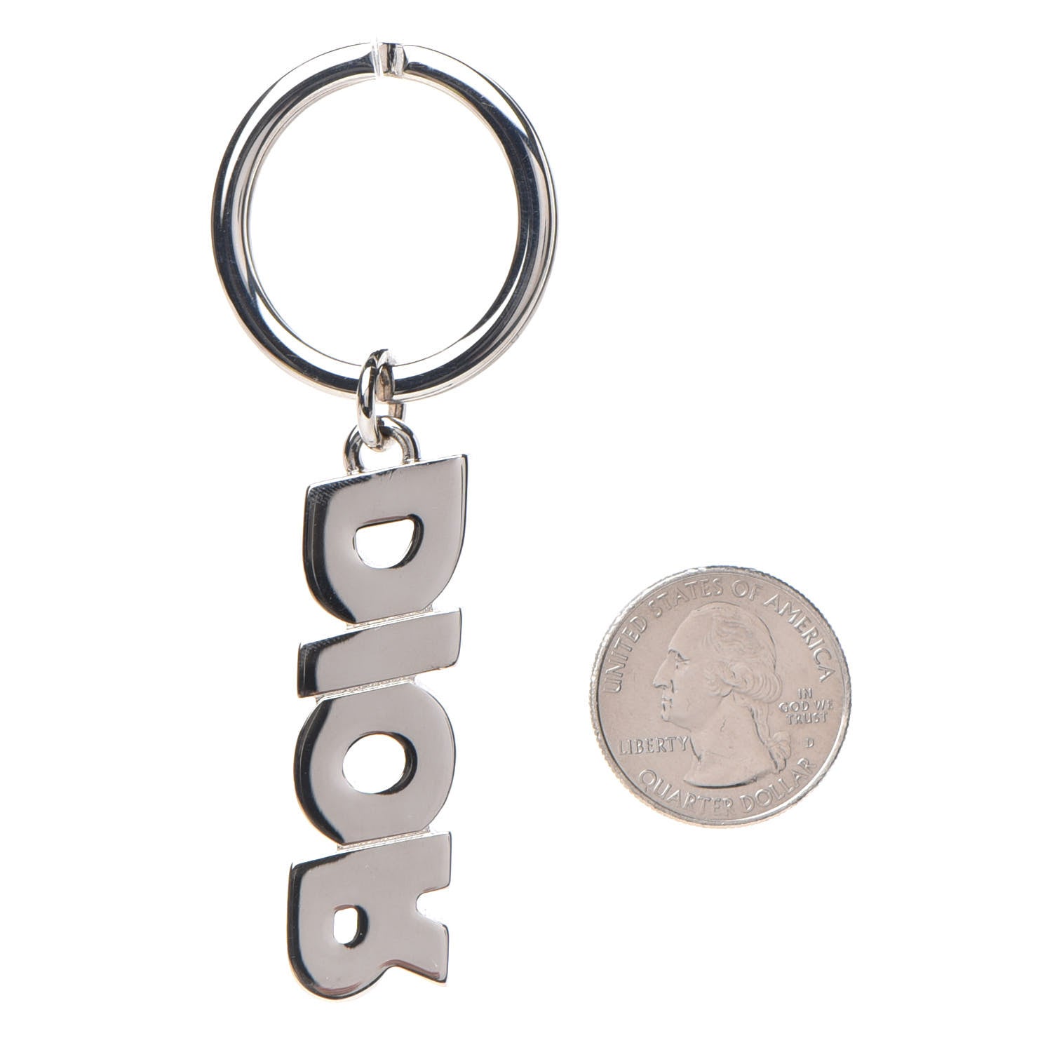 Christian Dior Metal Logo Key Ring 2 of 3