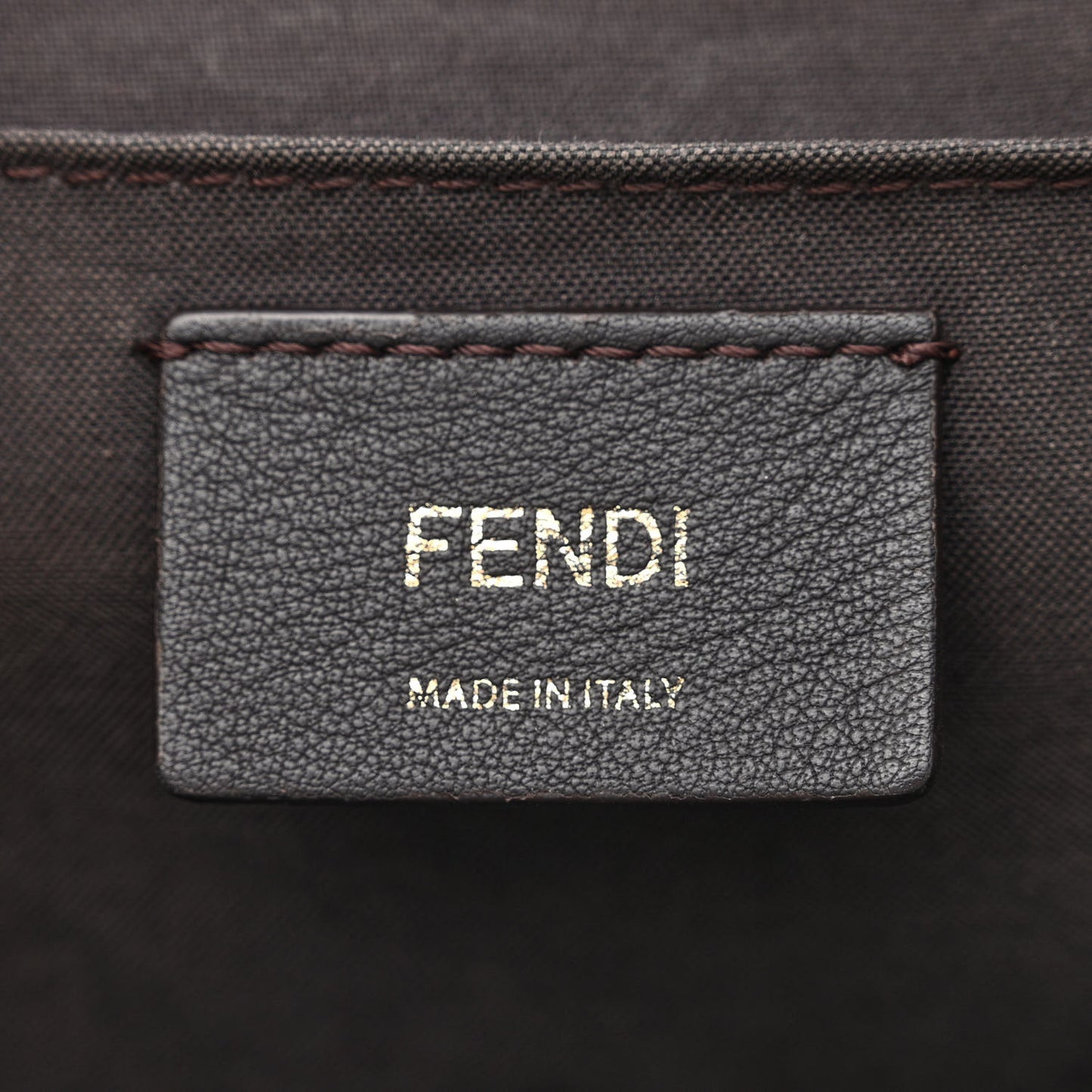Vitello Cruise Bi-Color FF 1974 Embossed F is Fendi Drawstring Backpack Black Fragola Maya