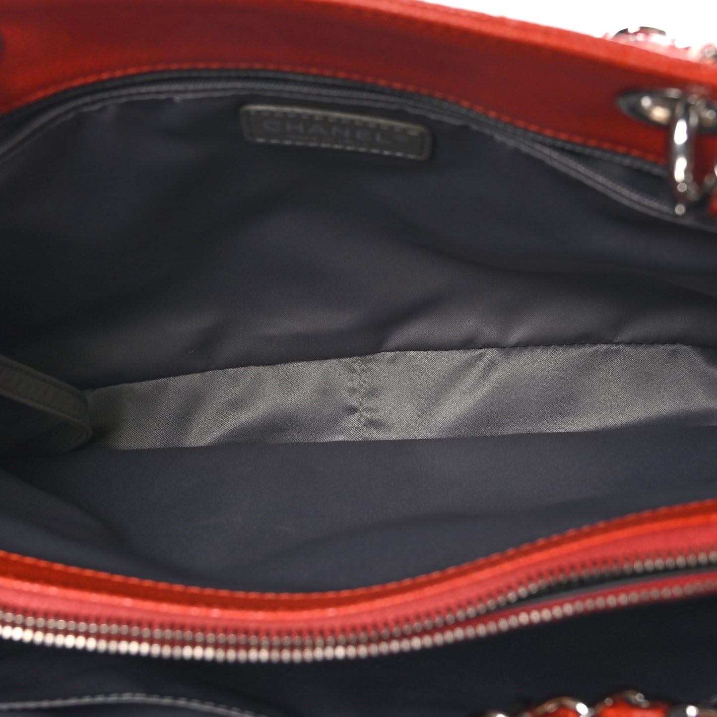 Caviar Quilted Grand Shopping Tote GST Orange