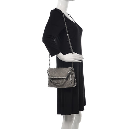 Stella McCartney Shaggy Deer Quilted Mini Falabella Grey 2 of 10