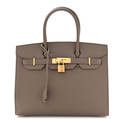 Hermes Epsom Birkin Sellier 30 Etain 1 of 12