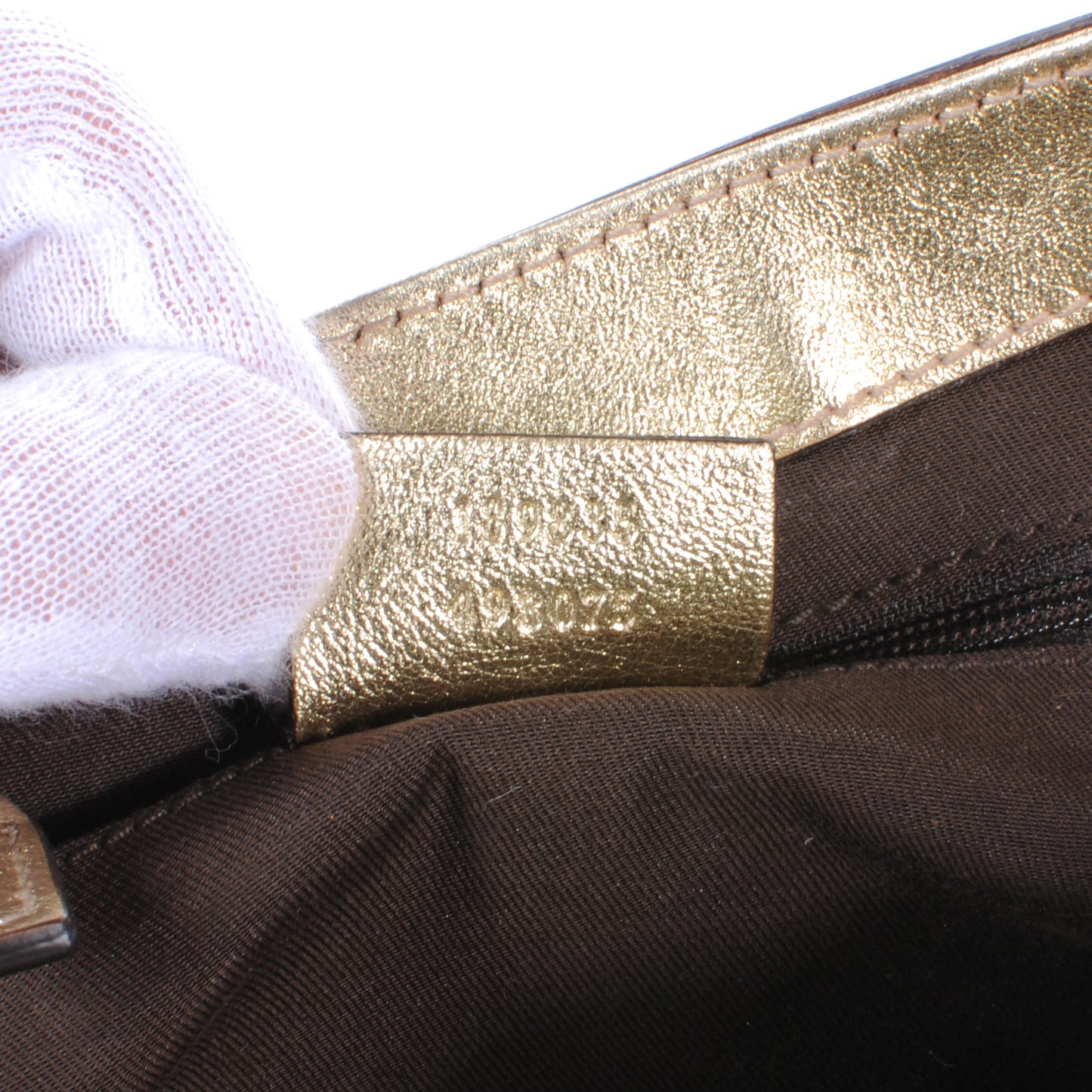 Monogram D Gold Hobo Metallic