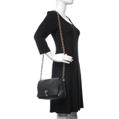 Proenza Schouler Pebbled Calfskin Small Courier Black 2 of 10