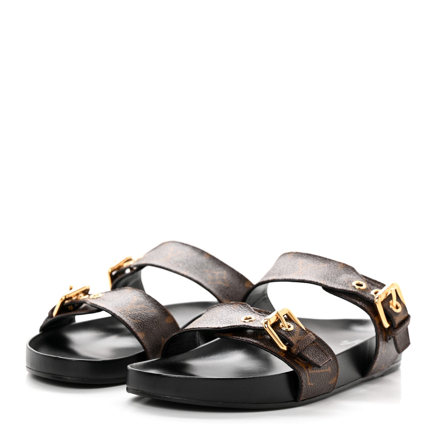 Monogram Bom Dia Mule Sandals 40 Black