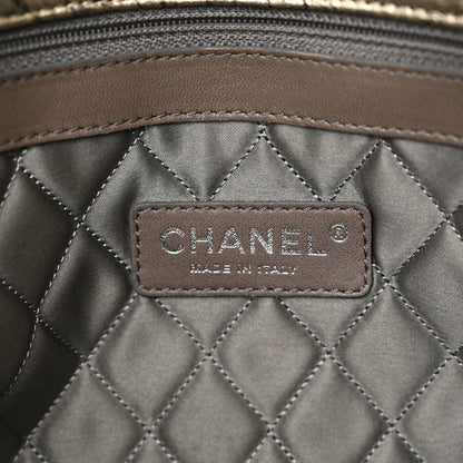 Chanel Distressed Metallic Lambskin Quilted Le Marais Ligne Flap Gold 6 of 10