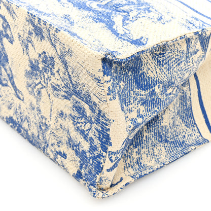 Christian Dior Straw Dioriviera Tote Blue 8 of 9