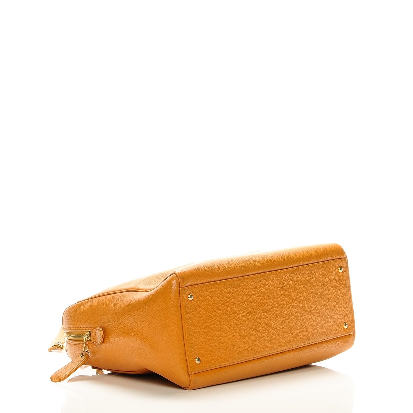 Caviar Large CC Shoulder Bag Orange