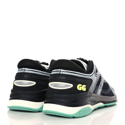 Gucci Fabric Womens Ultrapace R Mid Top Sneakers 37.5 Loess Black 4 of 7