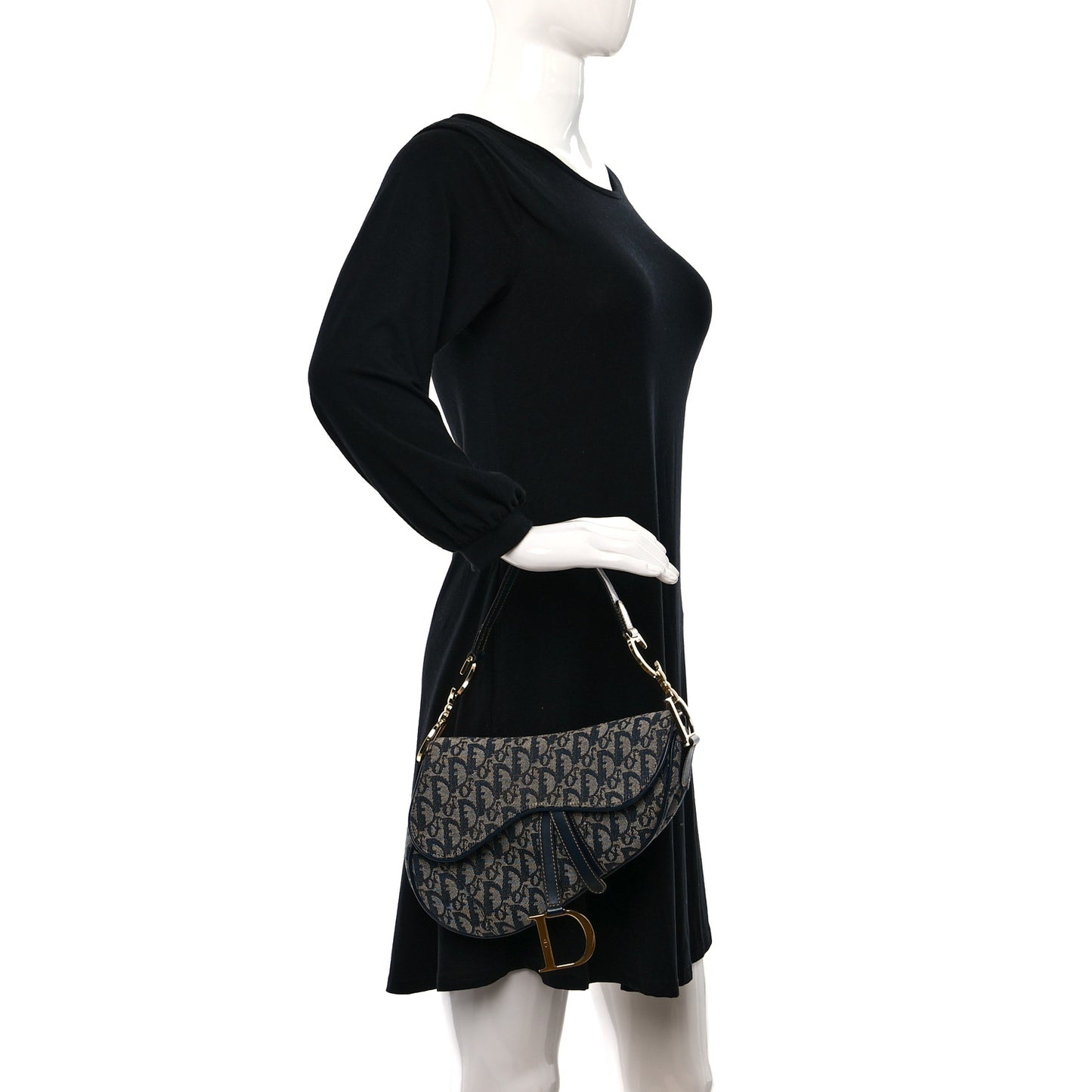 Monogram Saddle Bag Blue