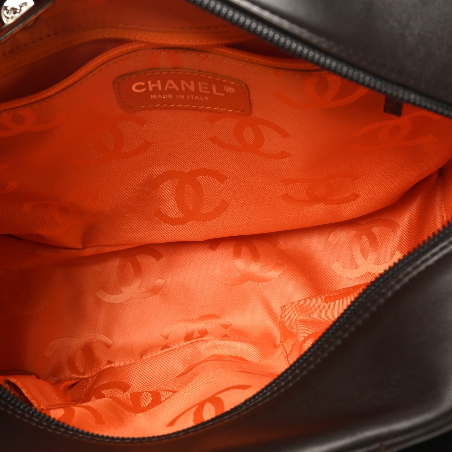 Chanel Calfskin Quilted Large Cambon Multipocket Reporter Brown 5 of 10