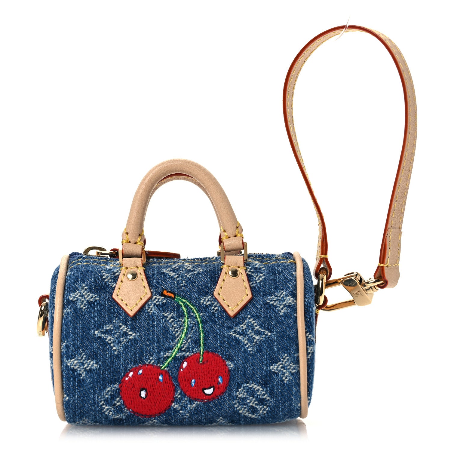 Louis Vuitton LV X TM Monogram Denim Cerises Micro Speedy Bag