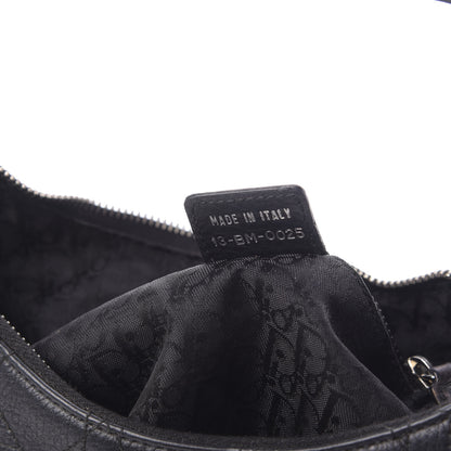 Christian Dior Grained Calfskin Cannage Hobo Black 10 of 11