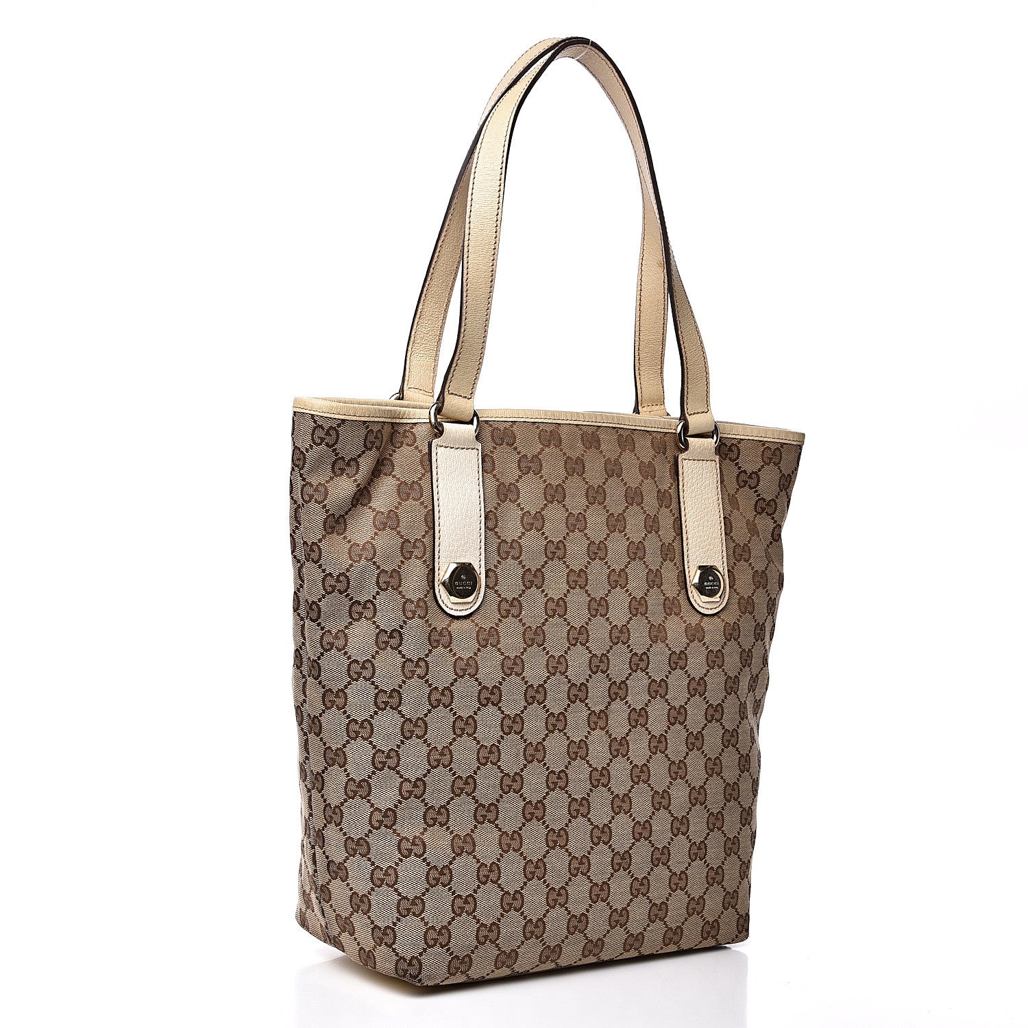 Gucci Monogram Charmy Tote White 2 of 12