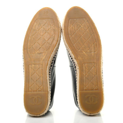 Chanel Lambskin CC Espadrilles 39 Black 5 of 11