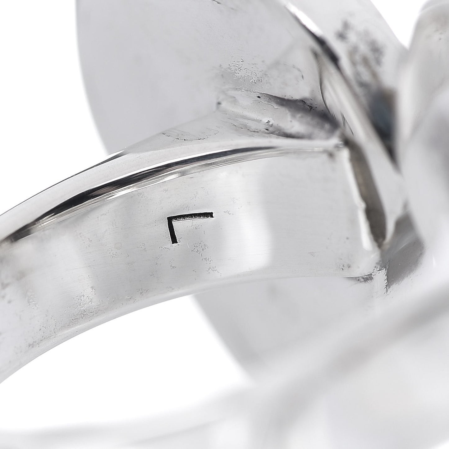Sterling Silver GucciGhost Hamlet Skull Double Finger Ring 60 9