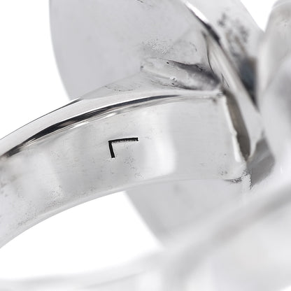 Gucci Sterling Silver GucciGhost Hamlet Skull Double Finger Ring 60 9 5 of 5