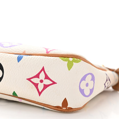 Louis Vuitton LOUIS VUITTON Monogram Multicolor Pochette Accessories White 10 of 12