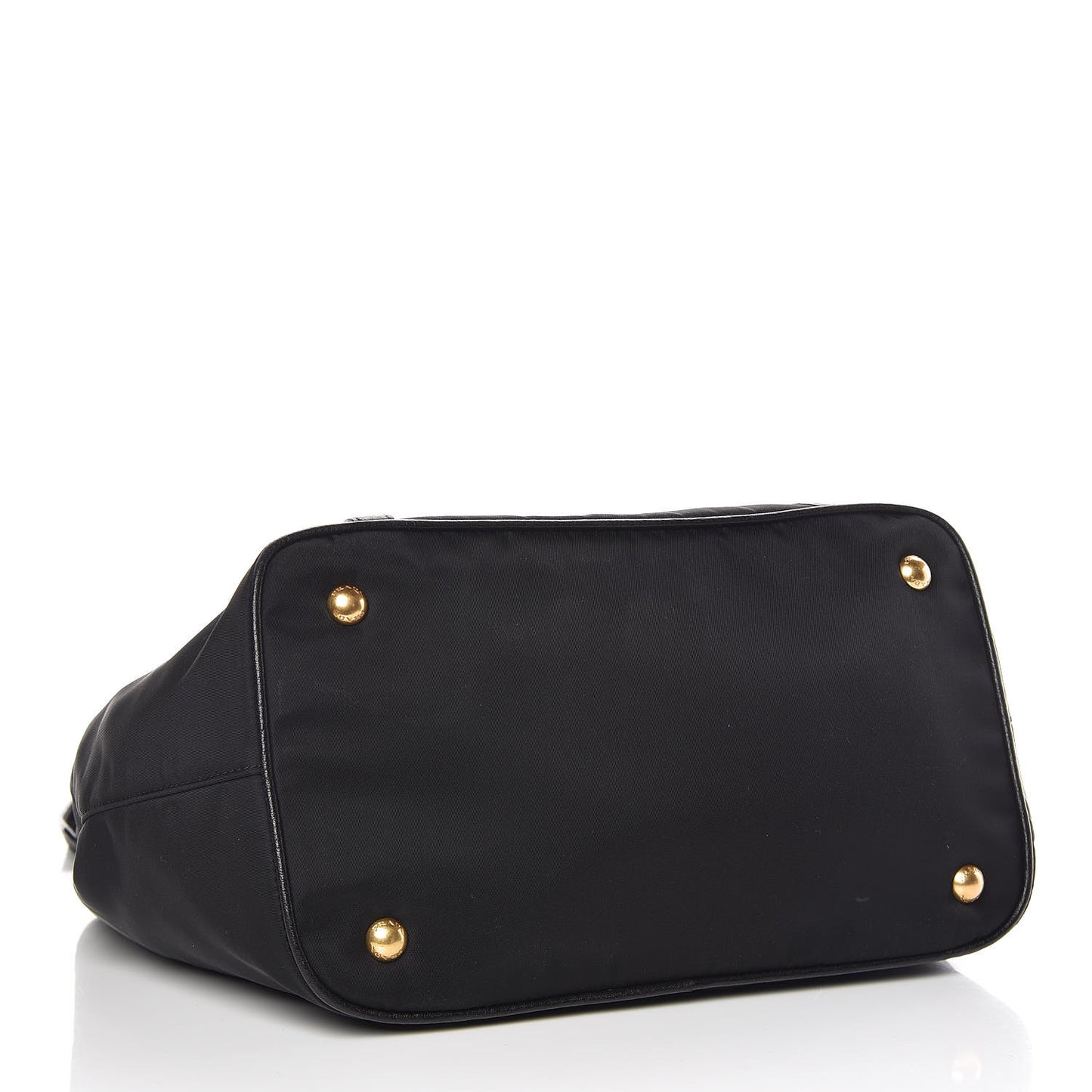 Tessuto Nylon Vitello Daino Tote Black