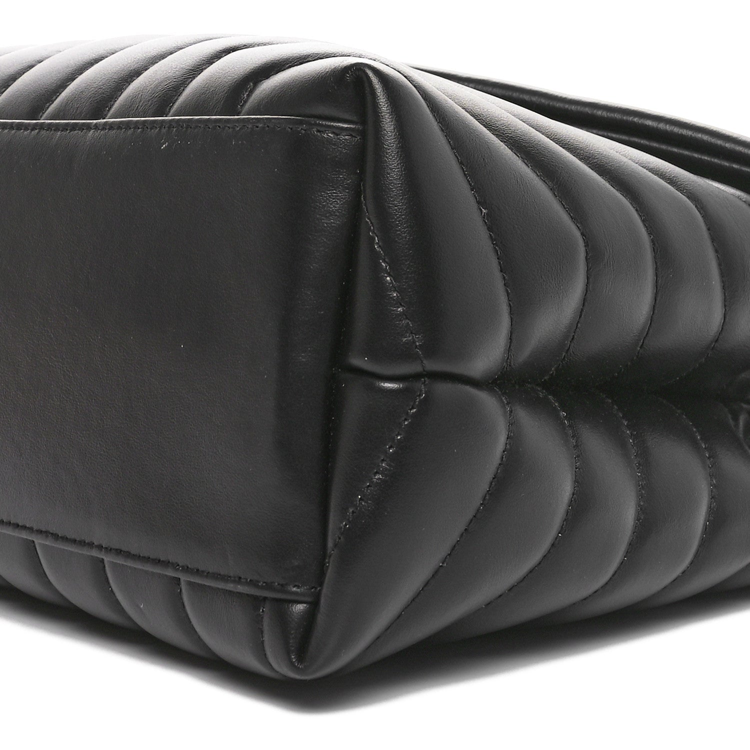 Saint Laurent Calfskin Y Quilted Monogram Medium Loulou Chain Satchel Black 10 of 10