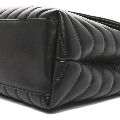 Saint Laurent Calfskin Y Quilted Monogram Medium Loulou Chain Satchel Black 10 of 10