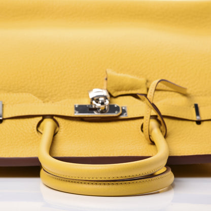 Hermes Taurillon Clemence Birkin 35 Soleil 12 of 32