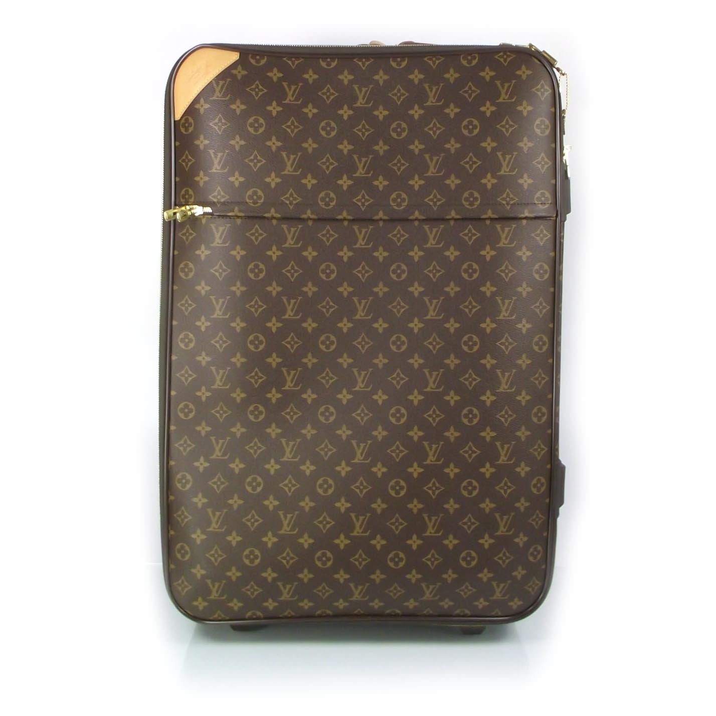 Louis Vuitton Monogram Pegase 70 Rolling Suitcase Luggage w Garment Bag 1 of 9