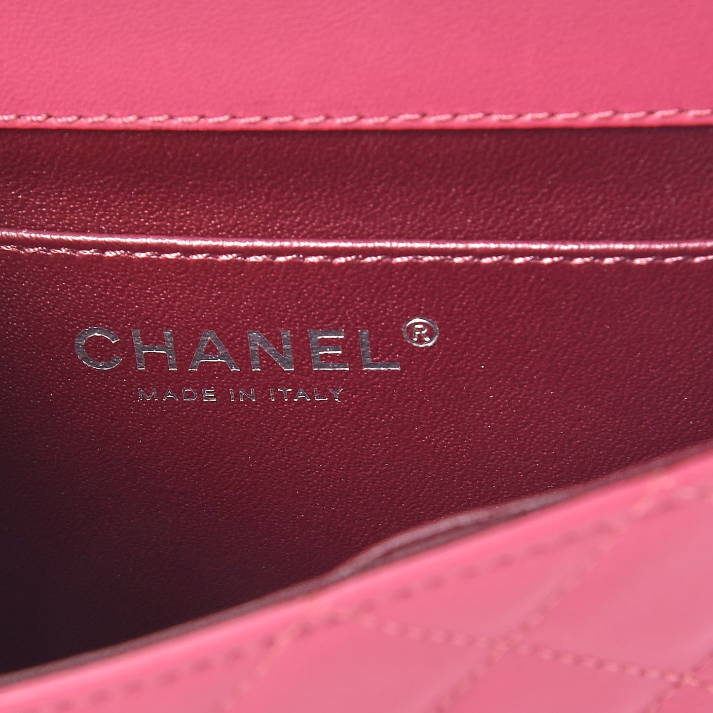 Lambskin Quilted Mini Crossing Times Flap Pink