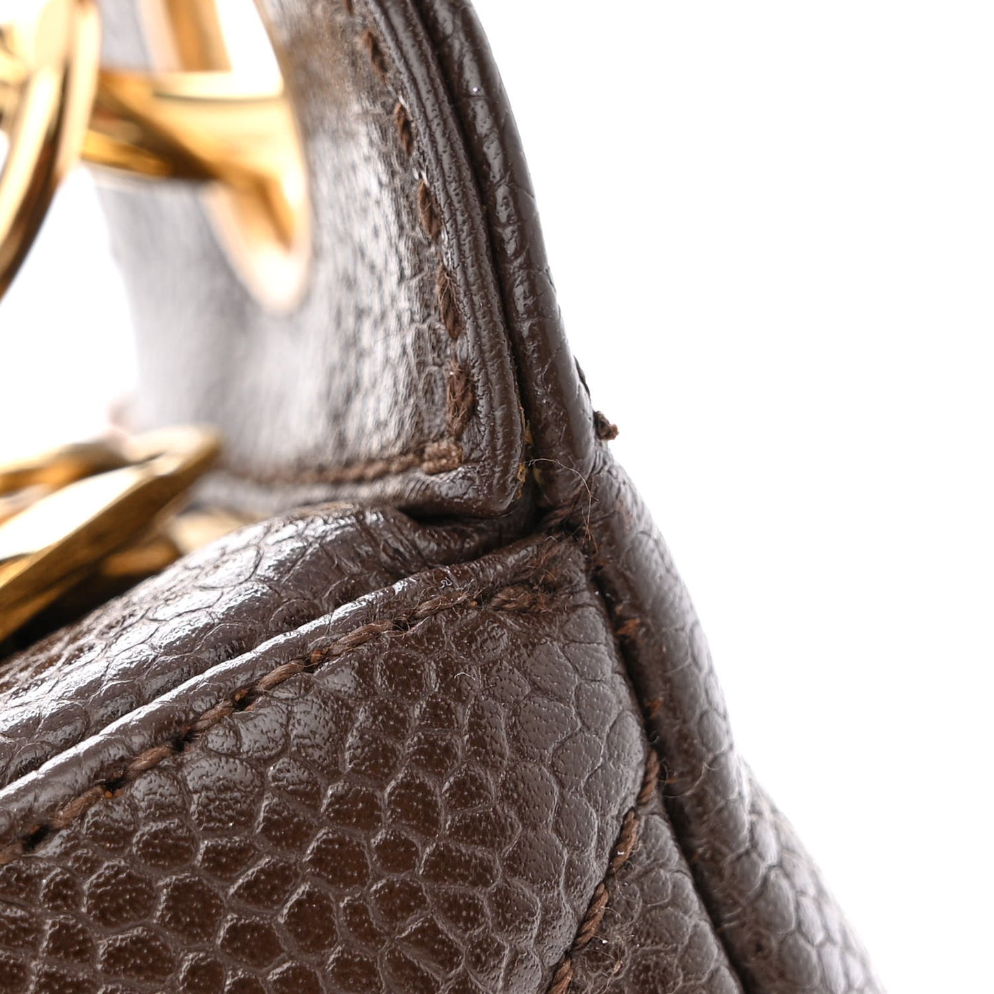 Caviar Quilted Timeless CC Shoulder Bag Brown